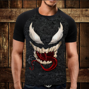 Футболка-реглан з 3D принтом Веном Venom Smile ВСІ Розміри Преміум тканина