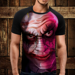 Футболка-реглан з 3D принтом Джокер арт малюнок 02 ВСІ Розміри Преміум тканина