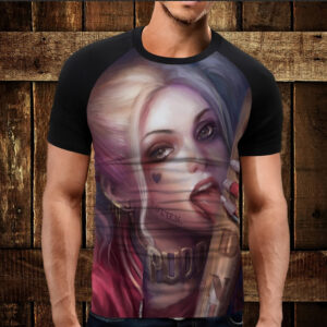 Футболка-реглан з 3D принтом Харлі Квінн ВСІ Розміри Преміум тканина