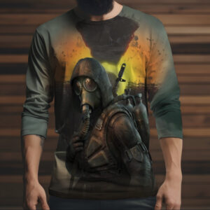 Лонгслив з 3D принтом STALKER Сталкер Гріх 002 ВСІ Розміри Преміум тканина