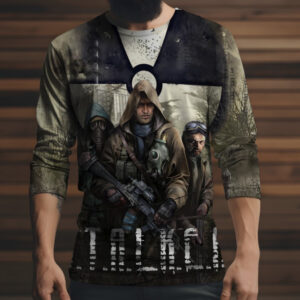 Лонгслив з 3D принтом STALKER Сталкер 003 ВСІ Розміри Преміум тканина