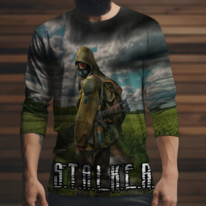 Лонгслив з 3D принтом STALKER Сталкер мандрівник ВСІ Розміри Преміум тканина