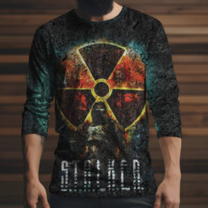Лонгслив з 3D принтом STALKER Сталкер 013 ВСІ Розміри Преміум тканина