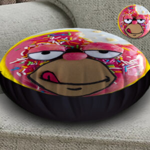 Подушка-пуфік 45х45 см. Гомер та пончик