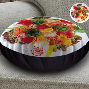 Подушка-пуфік 45х45 см. Піца 02