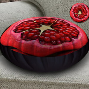 Подушка-пуфік 45х45 см. Гранат