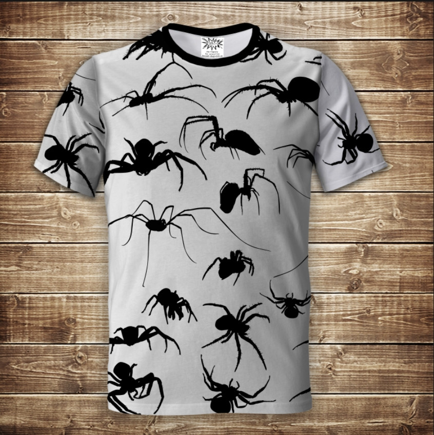 Футболка з принтом 3D на тему Павуки ВСІ Розміри Преміум тканина