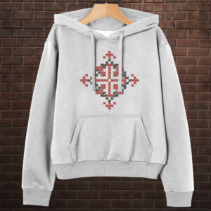 Толстовка-кенгуру принтом Закодоване ім'я у вишиванці - Віталія ВСІ Розміри Преміум тканина