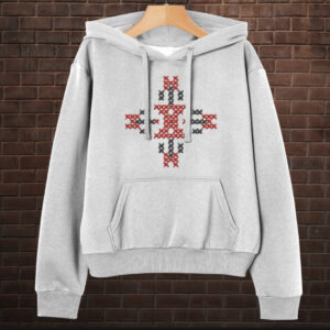 Толстовка-кенгуру принтом Закодоване ім'я у вишиванці - Іван ВСІ Розміри Преміум тканина