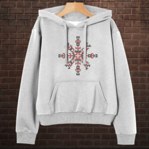 Толстовка-кенгуру принтом Закодоване ім'я у вишиванці - Переможець ВСІ Розміри Преміум тканина