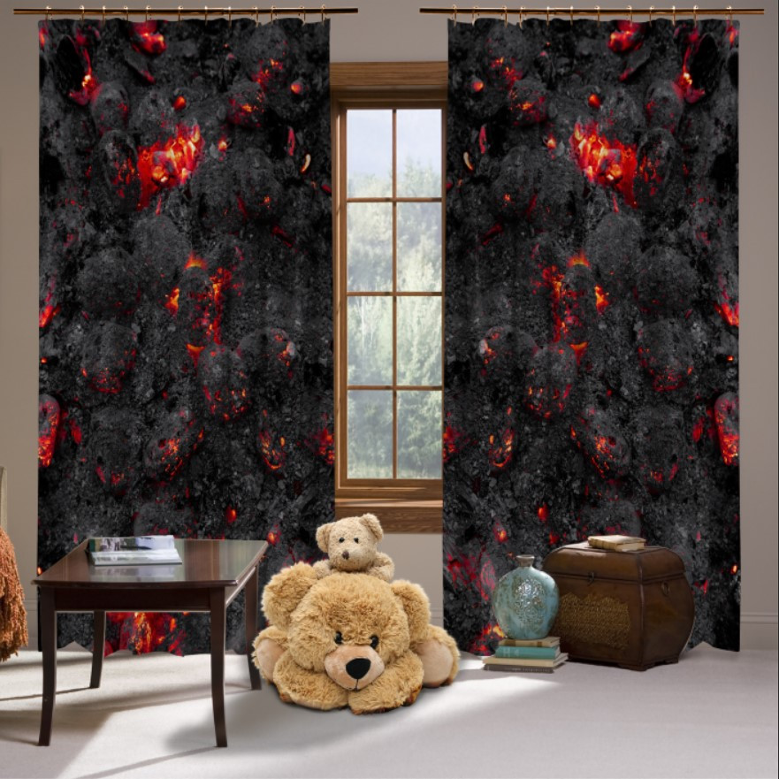 Штори Вулкан лава виверження