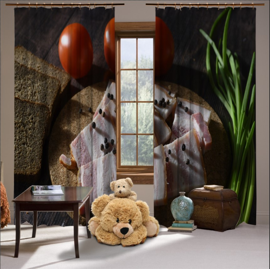 Штори Сало з цибулею