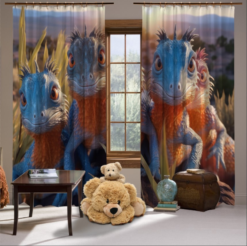 Штори Хамелеони ящірки селфі кумедні