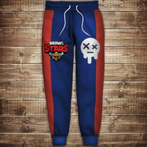 Штани 3D-Бравл Старс Косплей Едгара сині ВСІ Розміри Преміум тканина