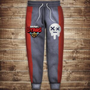 Штани 3D-Бравл Старс Косплей Едгара сірі ВСІ Розміри Преміум тканина