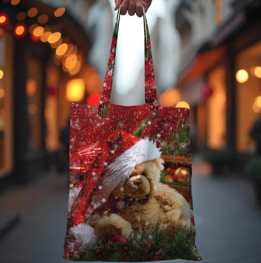 Сумка шопер з 3D принтом Ведмедик Тедді