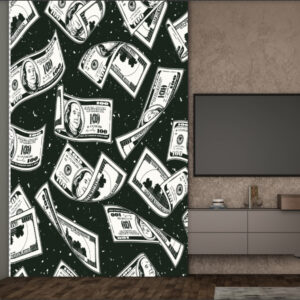 Панно настінне гобелен тапестрі з принтом "Арт. Гроші