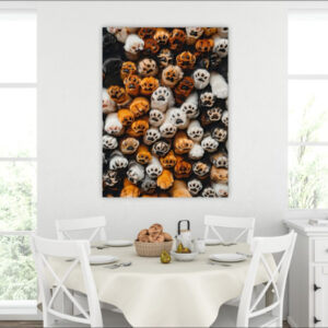 Панно настінне гобелен тапестрі з принтом "Багато котячих лапок"