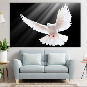 Панно настінне гобелен тапестрі з принтом "Білий голуб