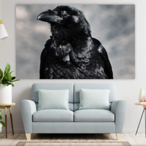 Панно настінне гобелен тапестрі з принтом "Ворон