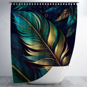 Штора в ванну з принтом "Абстрактний фон з градієнтами та текстурою пір'я 4" 150х200 см.