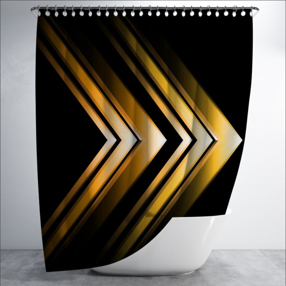 Штора в ванну з принтом "Абстракція