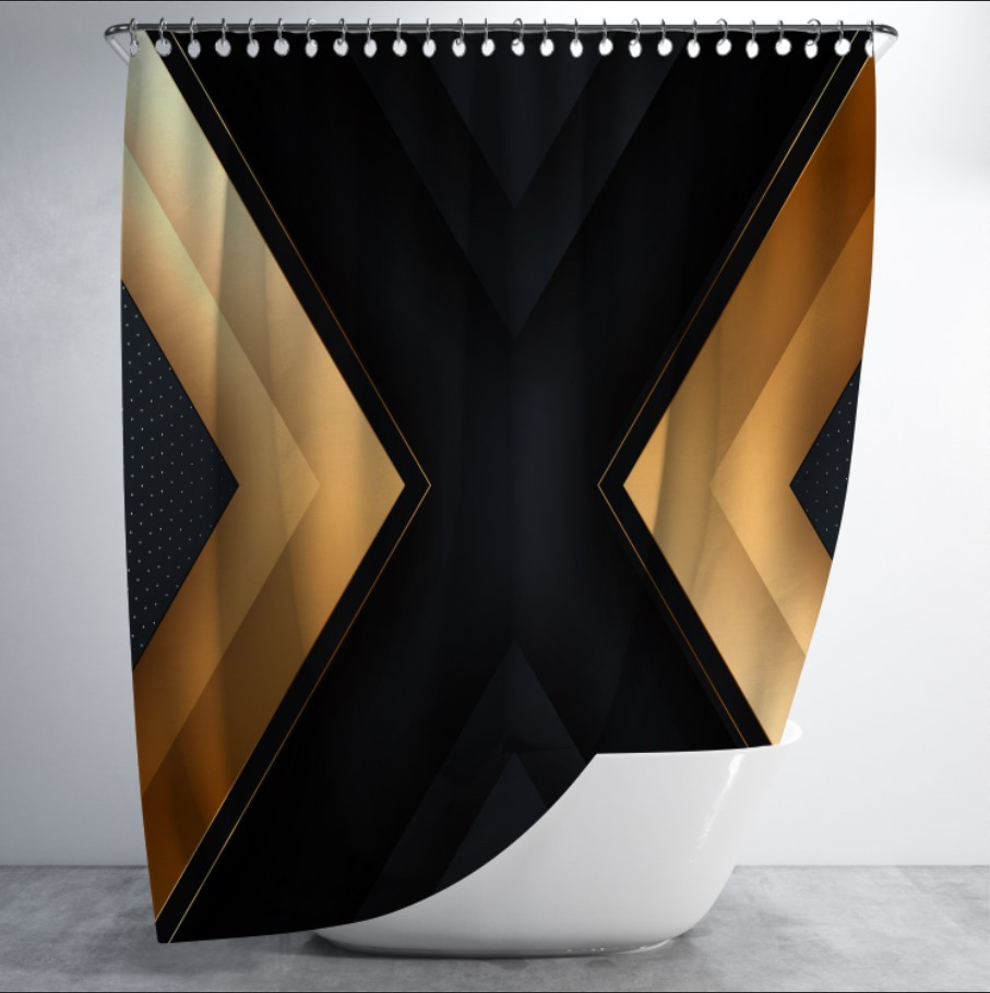 Штора в ванну з принтом "Абстракція