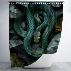 Штора в ванну з принтом "Змія