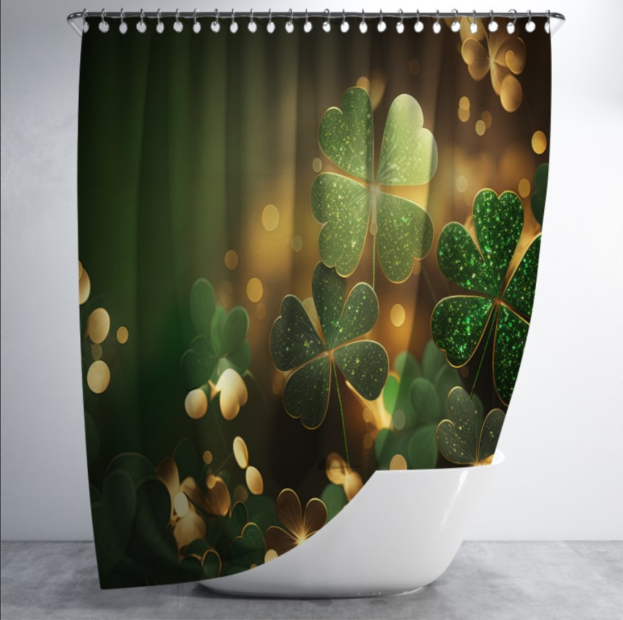 Штора в ванну з принтом "Квіти