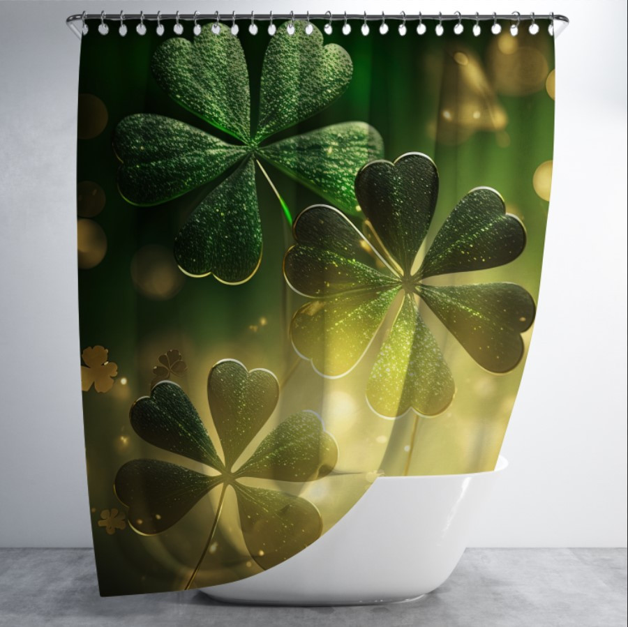 Штора в ванну з принтом "Квіти