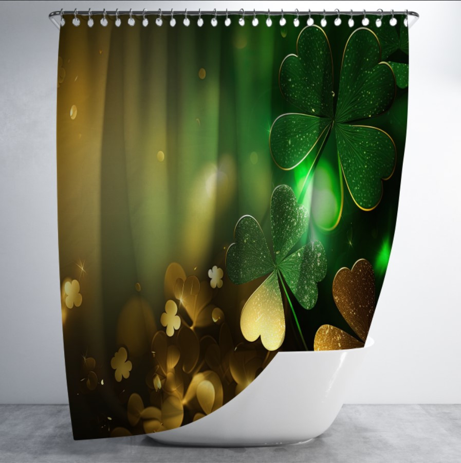 Штора в ванну з принтом "Квіти