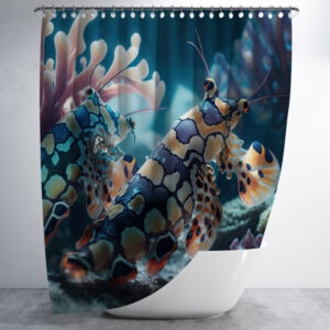 Штора в ванну з принтом "Море