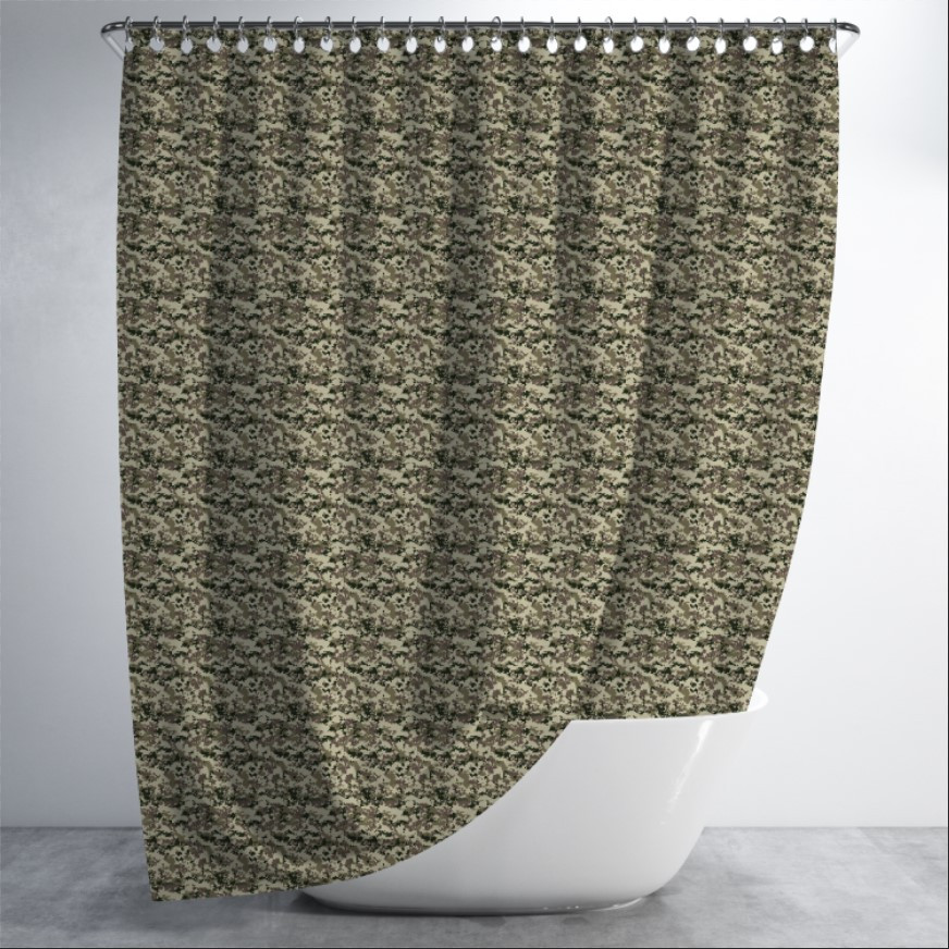 Штора в ванну з принтом "Піксель" 150х200 см.