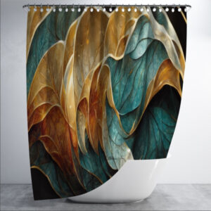 Штора в ванну з принтом "Текстура з мармуровим ефектом 1" 150х200 см.