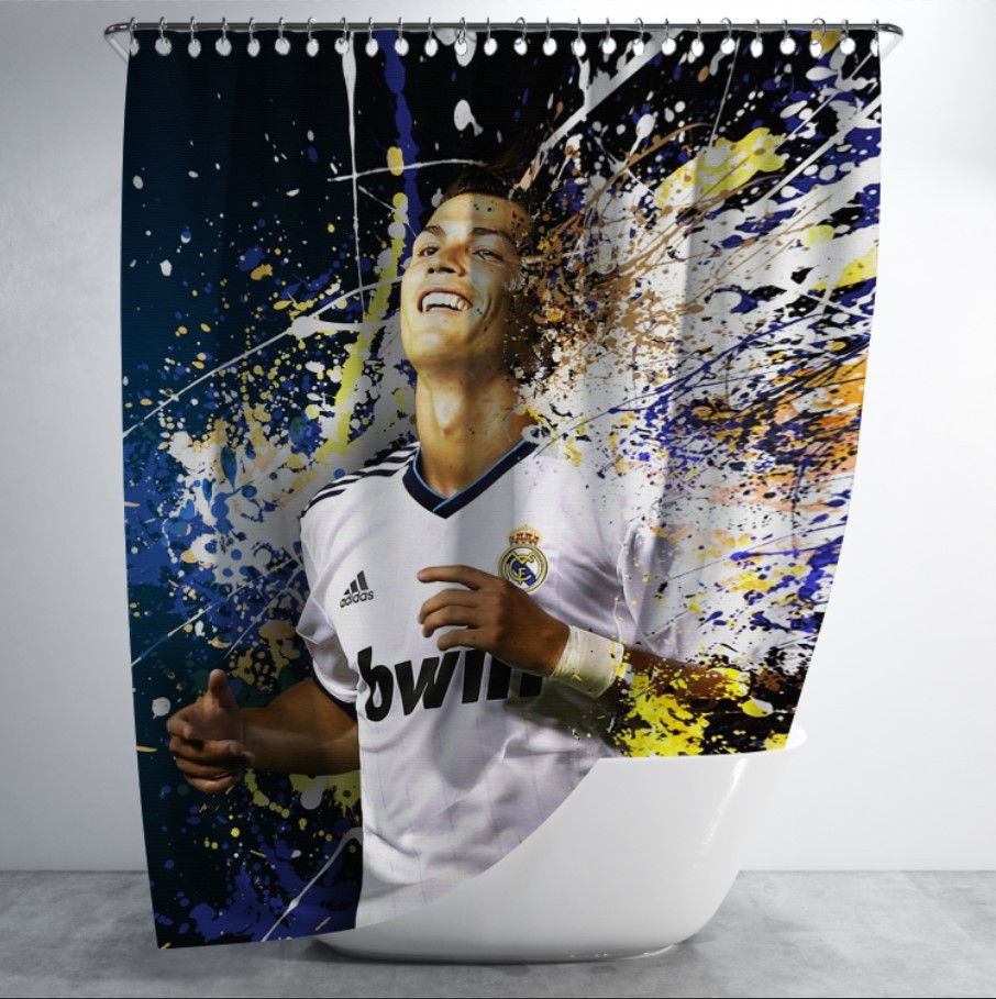 Штора в ванну з принтом "Футбол