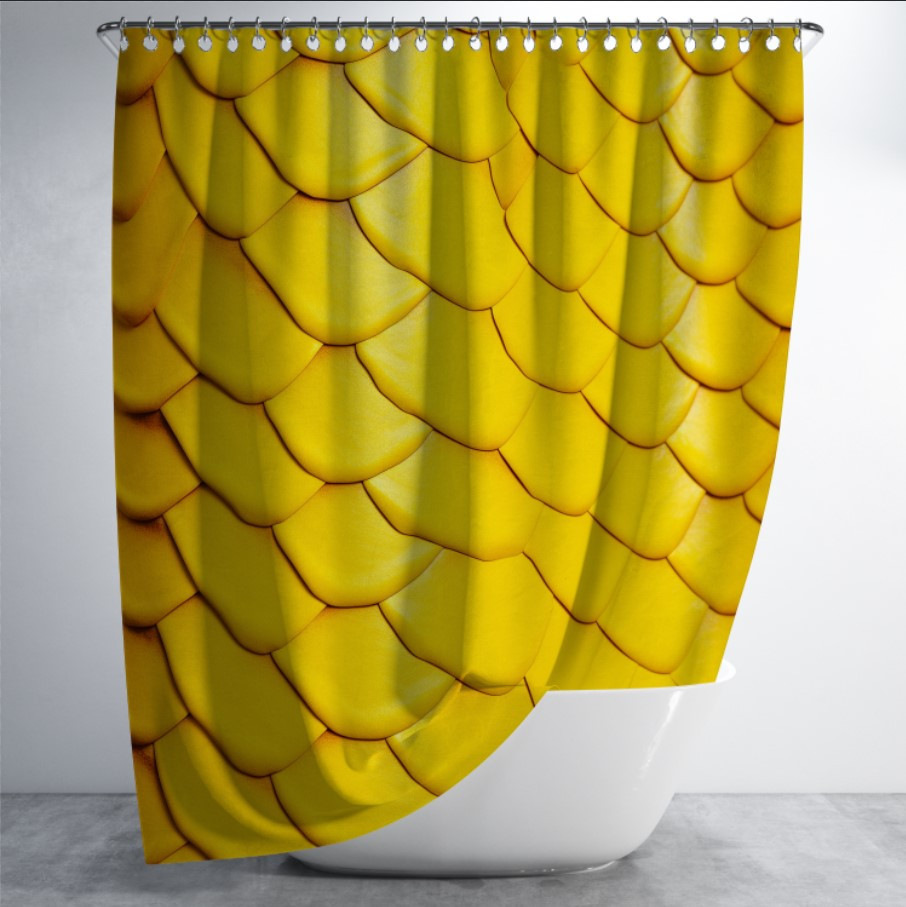 Штора в ванну з принтом "Шкіра змії
