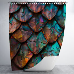 Штора в ванну з принтом "Шкіра змії