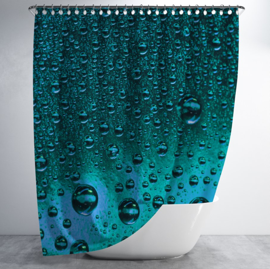 Штора в ванну для душа "Краплі дощу" 150х200 см.