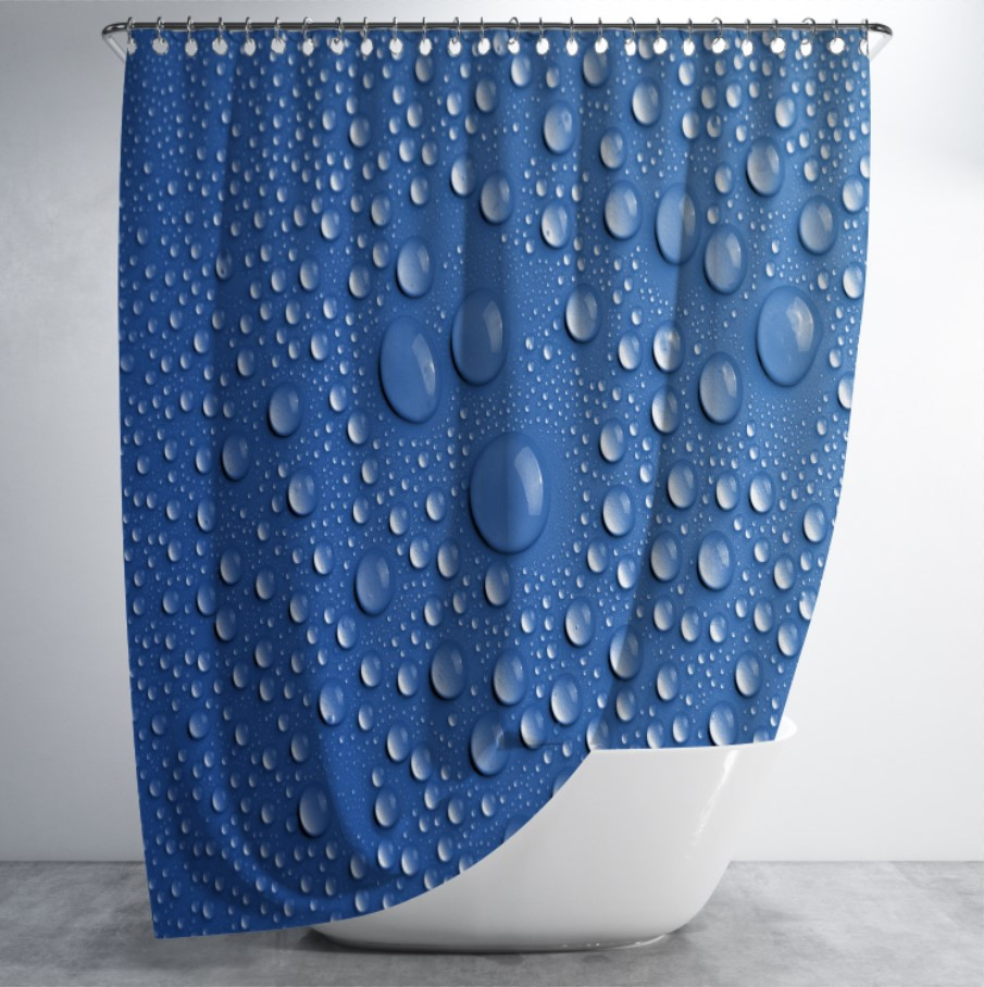 Штора в ванну для душа "Краплі дощу