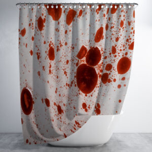 Штора в ванну для душа "Краплі крові