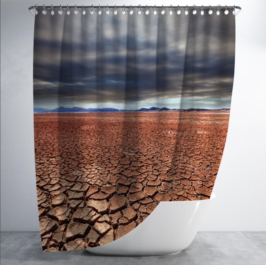 Штора в ванну для душа "Пустеля