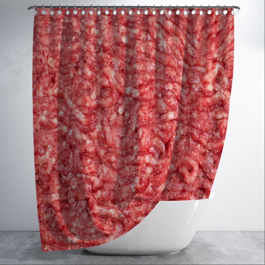 Штора в ванну для душа "Сире м'ясо