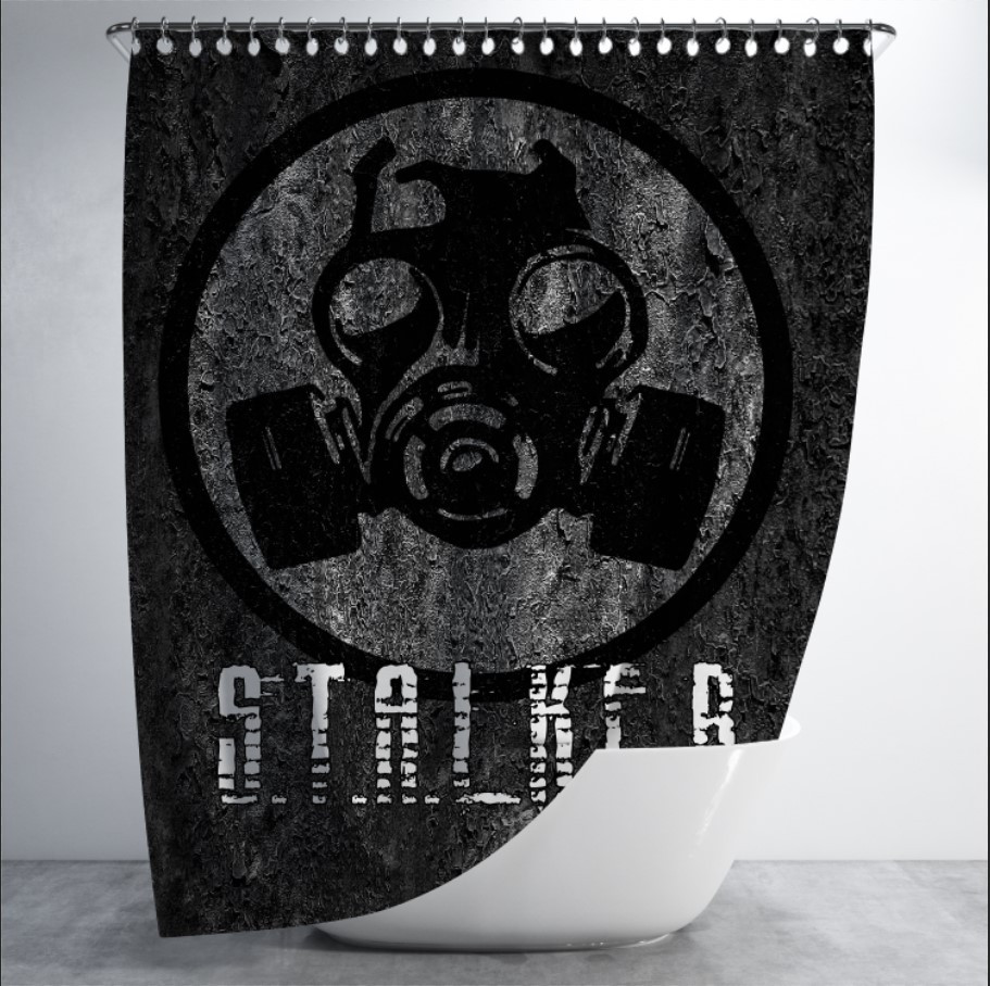 Штора в ванну для душа "Сталкер 2