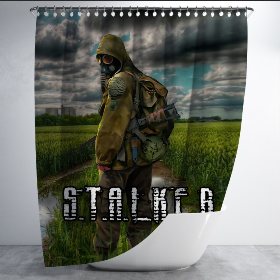 Штора в ванну для душа "Сталкер