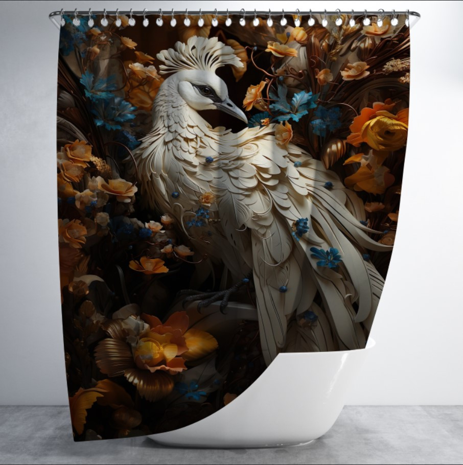 Штора в ванну для душа "Східний стиль