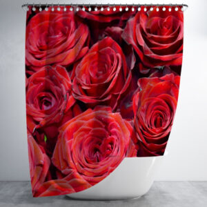 Штора в ванну для душа "Червоні троянди" 150х200 см.
