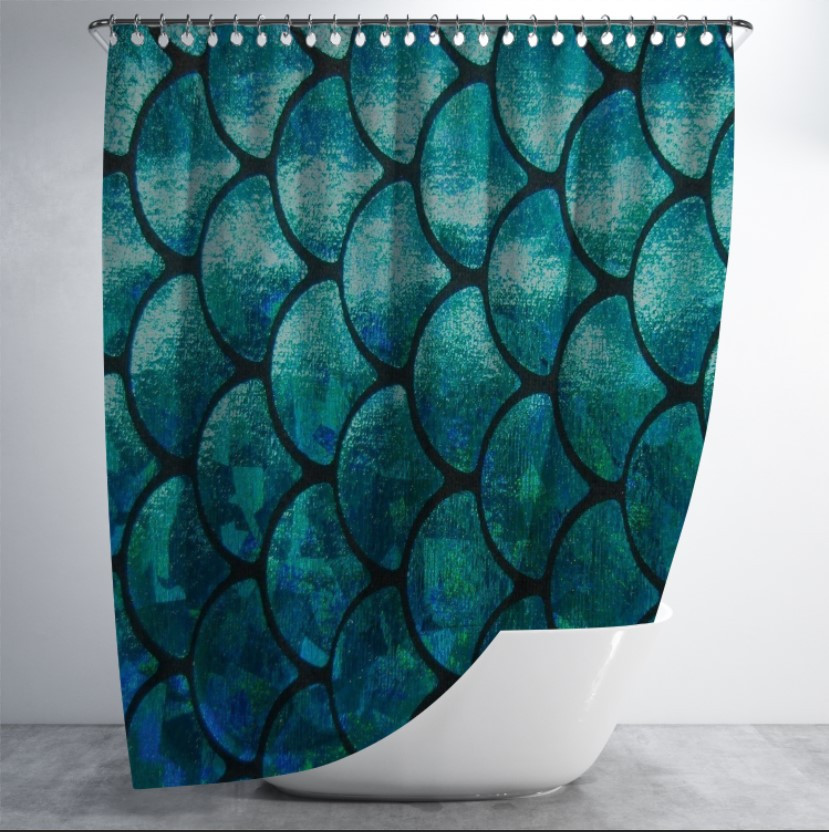 Штора для ванної з принтом "Макро