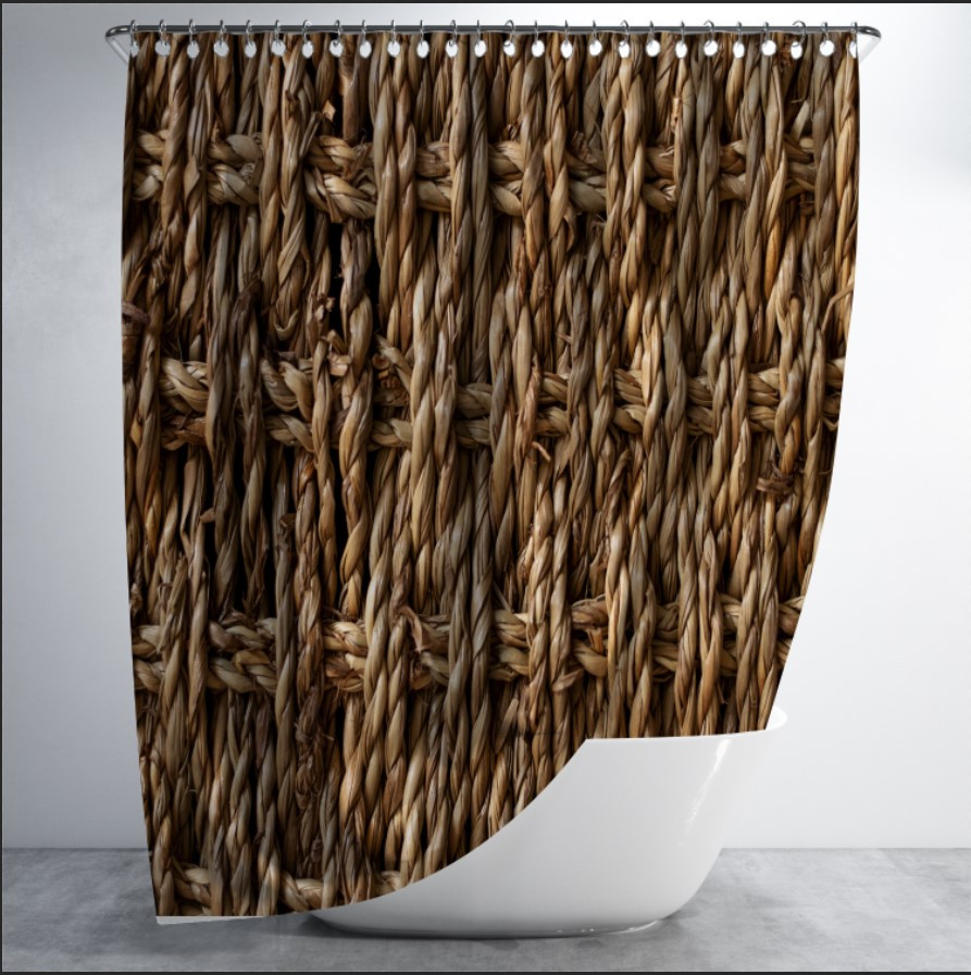 Штора для ванної з принтом "Мотузки