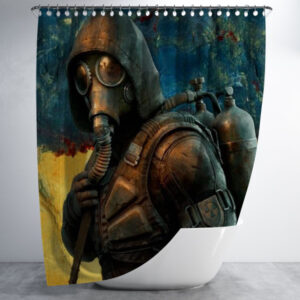 Штора для ванної з принтом "Сталкер