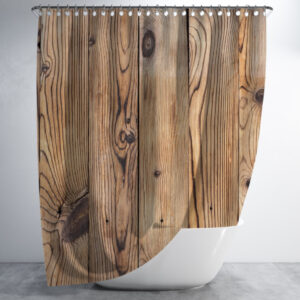Штора для ванної з принтом "Текстура дерева
